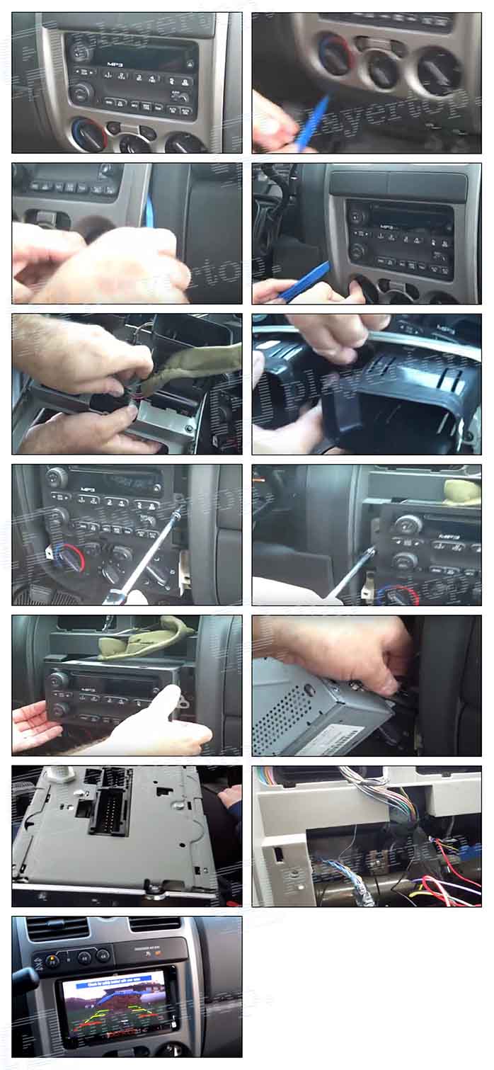 installation autoradio chevrolet colorado 2004 2012